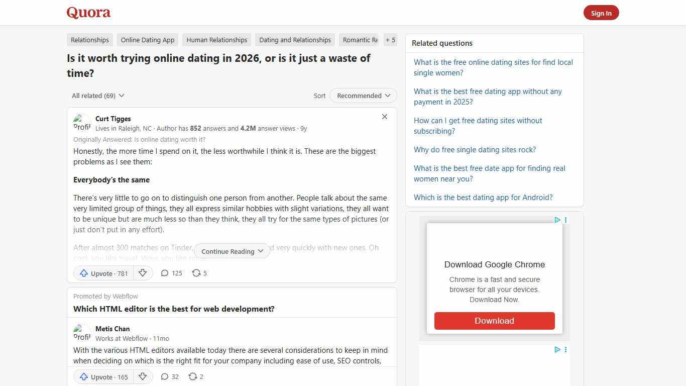 Is it worth trying online dating in 2026, or is it just a waste of time? - Quora